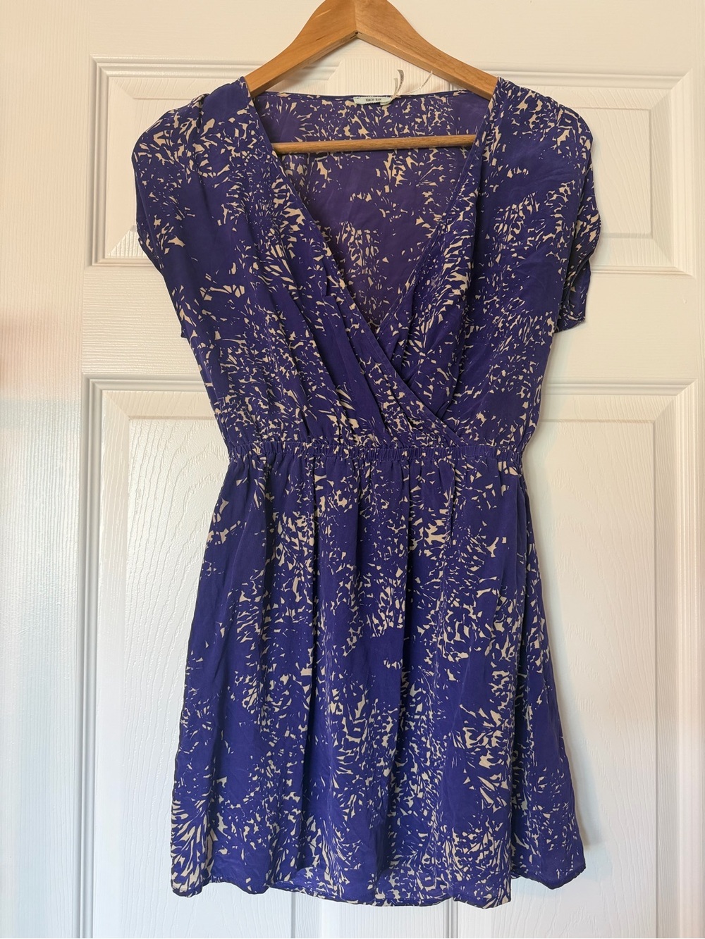 UO KIMCHI BLUE Silk Floral Print Dress